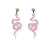 Rose Snake Earrings